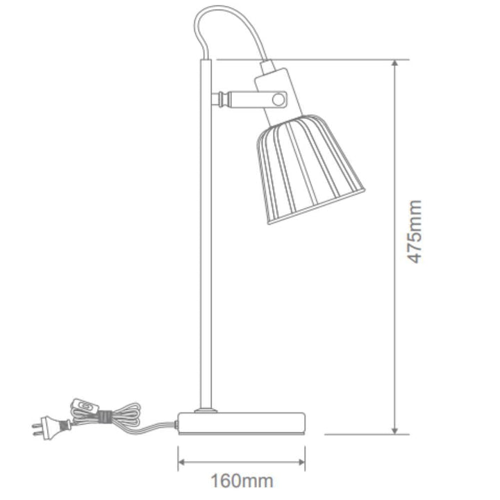 Domus ASHLEY-DL - Desk And Table Lamp-Domus Lighting-Ozlighting.com.au