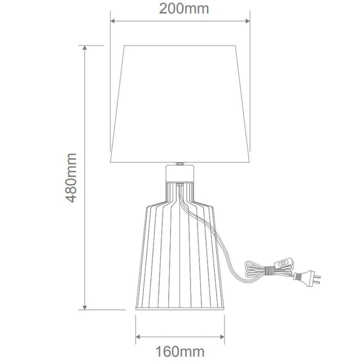 Domus ASHLEY-TL - Table Lamp-Domus Lighting-Ozlighting.com.au