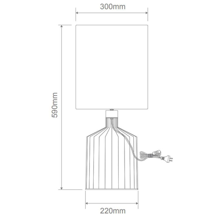 Domus ASHLEY-TL - Table Lamp-Domus Lighting-Ozlighting.com.au