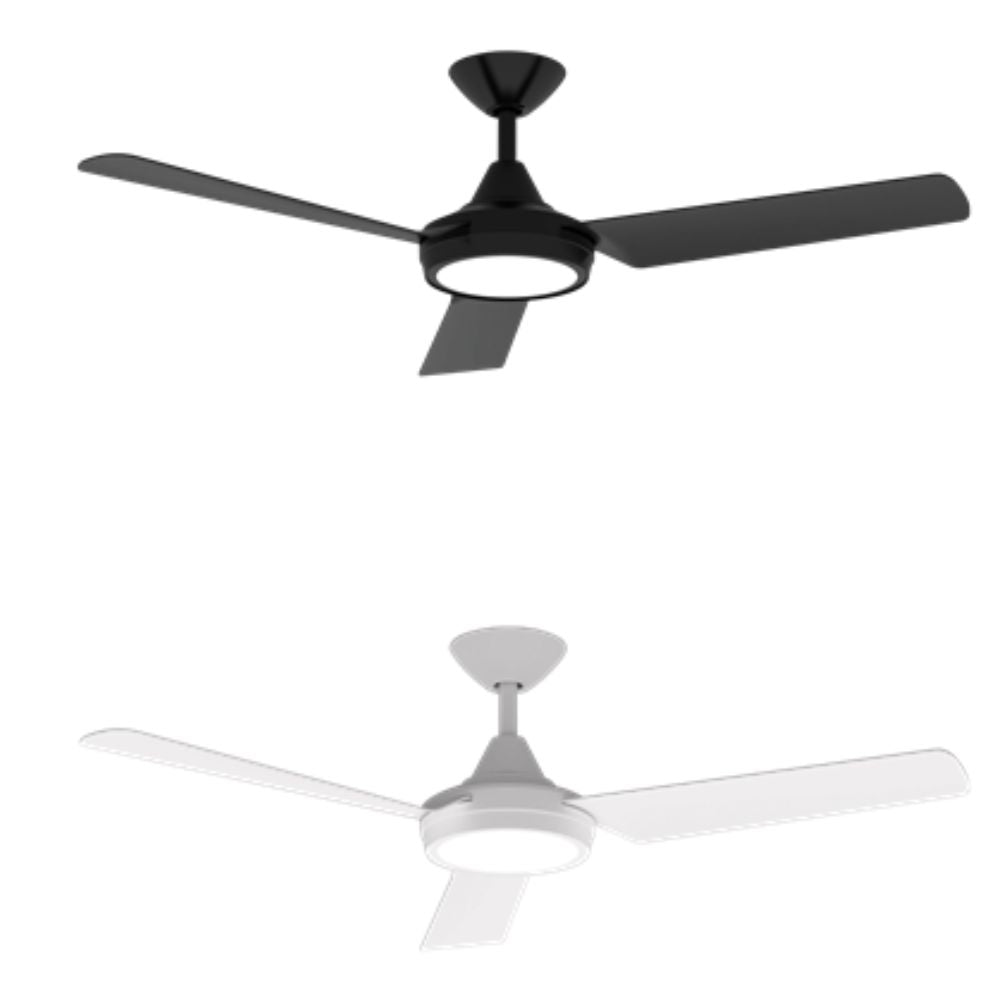 Domus AXIS-48-LIGHT - 3 Blade 48" 1220mm DC Ceiling Fan with Switchable CCT LED Light-Domus Lighting-Ozlighting.com.au