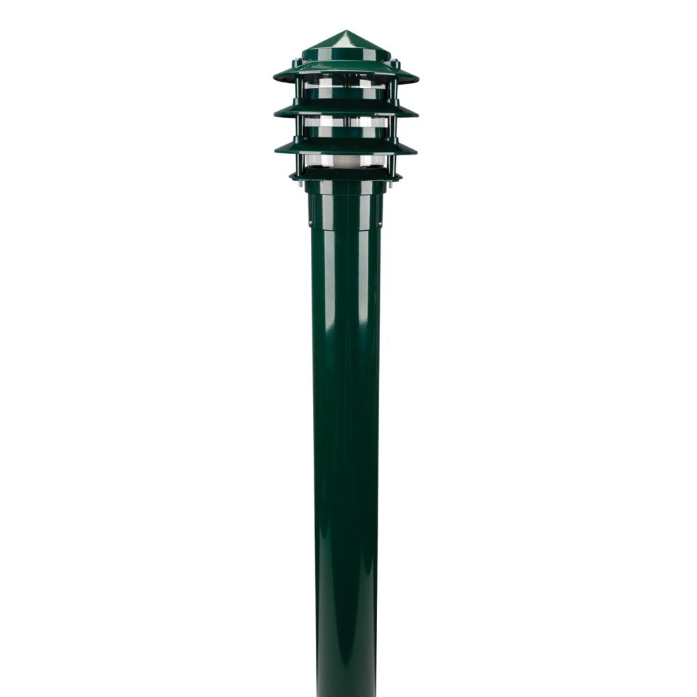 Domus BL-100-1M-KIT - Three Tier Bollard Head 1M Kit Garden Light Powder Coated Finish-Domus Lighting-Ozlighting.com.au