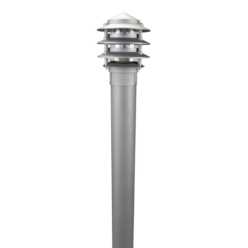 Domus BL-100-1M-KIT - Three Tier Bollard Head 1M Kit Garden Light Powder Coated Finish-Domus Lighting-Ozlighting.com.au