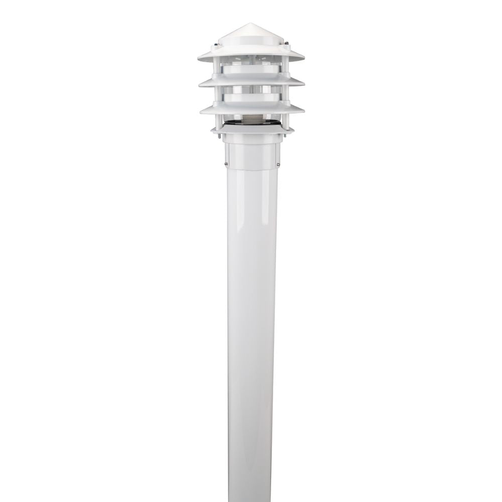 Domus BL-100-1M-KIT - Three Tier Bollard Head 1M Kit Garden Light Powder Coated Finish-Domus Lighting-Ozlighting.com.au