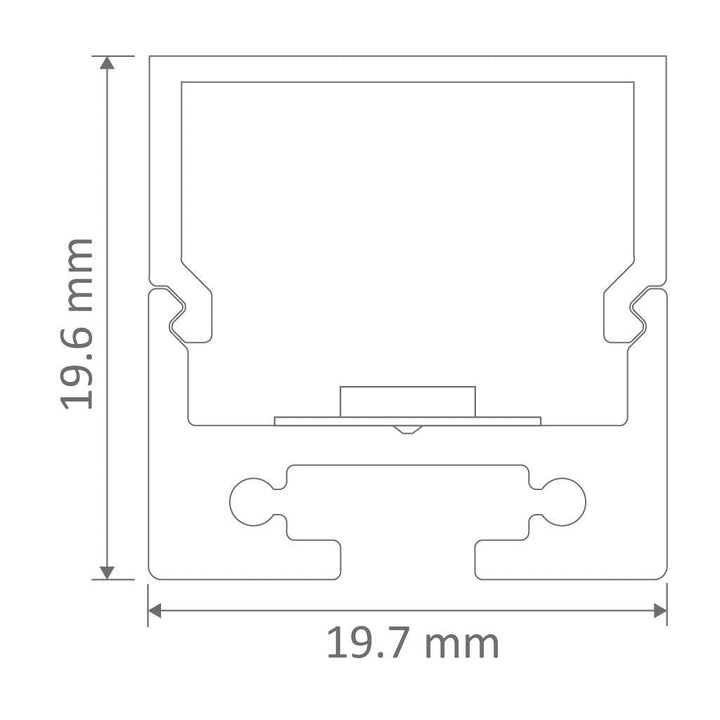 Domus BLOC-20 - 1000mm Surface Mounted LED Aluminium Profile-Domus Lighting-Ozlighting.com.au