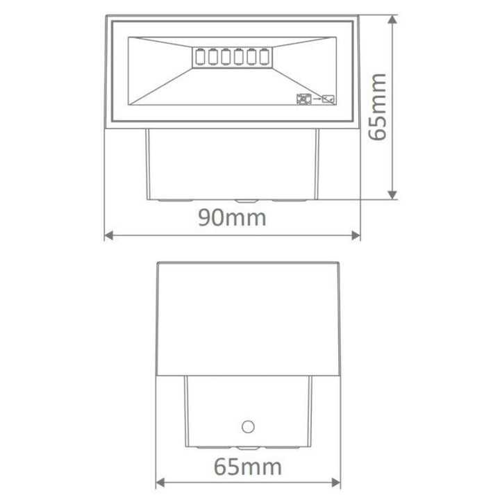 Domus BLOCK - 6W/12W LED Modern Exterior Up/Down Wall Light IP65-Domus Lighting-Ozlighting.com.au