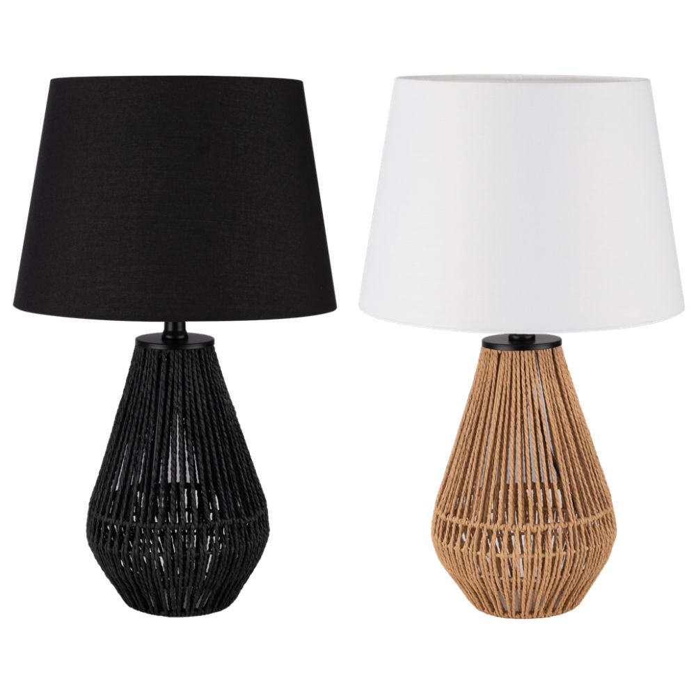 Domus CARTER-TL - Paper Rope Table Lamp-Domus Lighting-Ozlighting.com.au