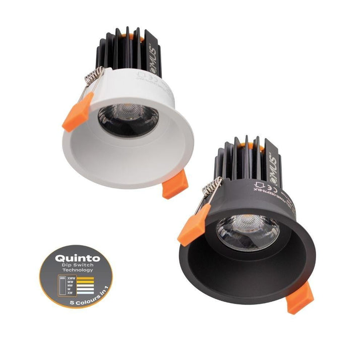 Domus CELL-13-5CCT-D75 - 13W LED 5-CCT Switchable Dimmable D75 Mini Fixed Deepset Downlight-Domus Lighting-Ozlighting.com.au