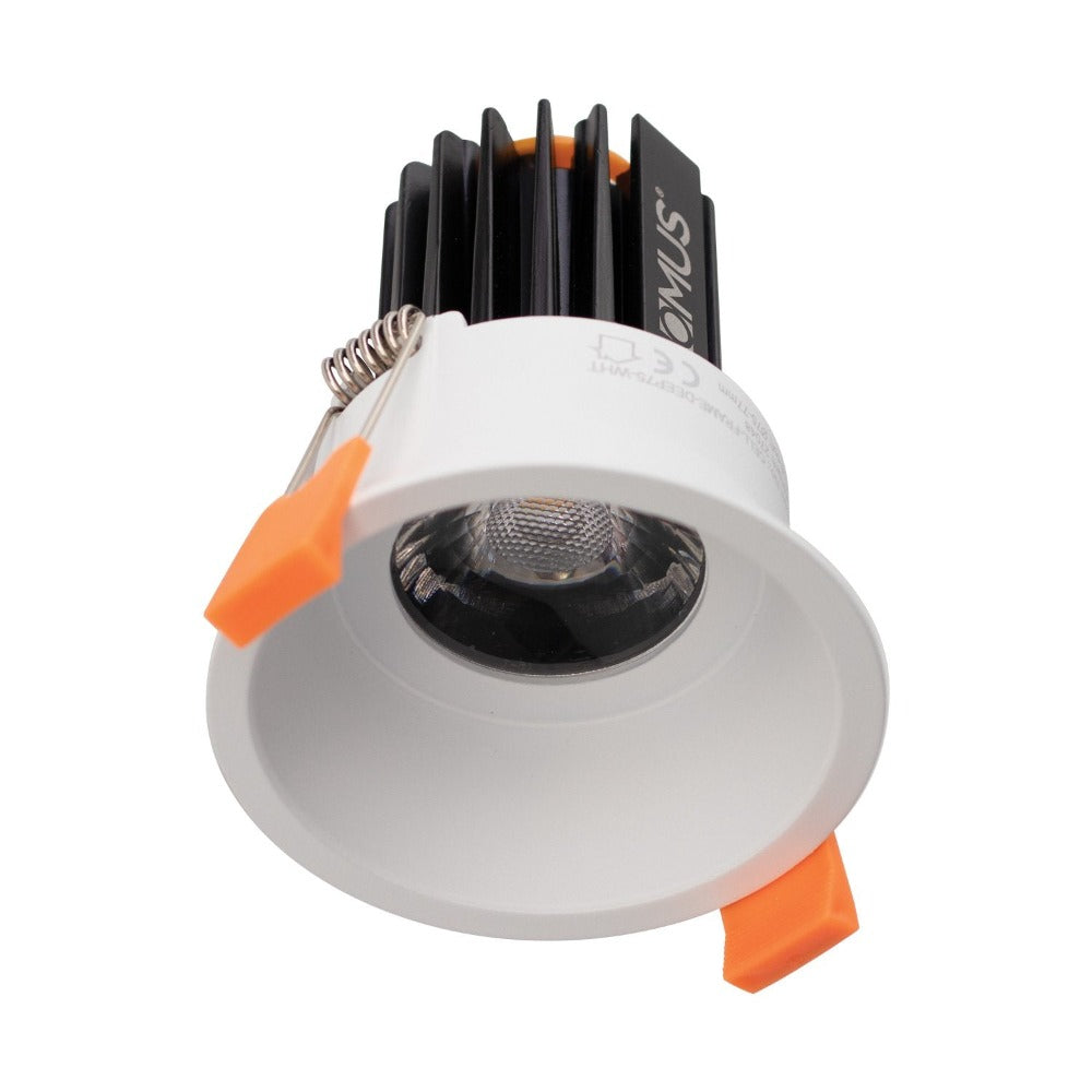 Domus CELL-9-5CCT-D75 - 9W LED 5-CCT Switchable Dimmable D75 Mini Fixed Deepset Downlight-Domus Lighting-Ozlighting.com.au