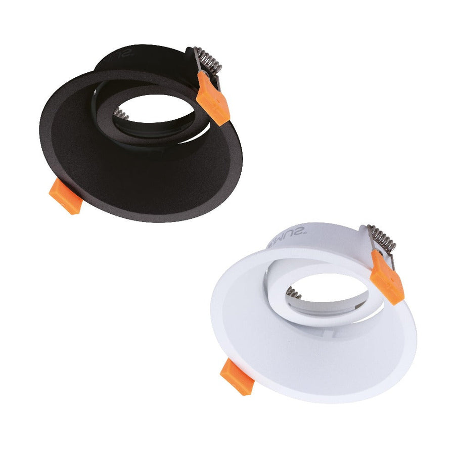 Domus CELL-DT90 - Deepset Tiltable DT90 Downlight Frame To Suit CELL Downlight Module Series-Domus Lighting-Ozlighting.com.au