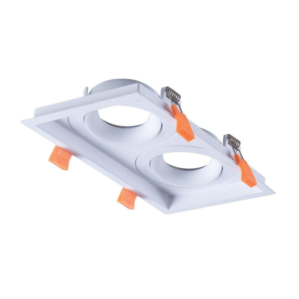 Domus CELL-S2 - 2 Light Twin Slotter S2 Downlight Frame To Suit CELL Downlight Module Series-Domus Lighting-Ozlighting.com.au