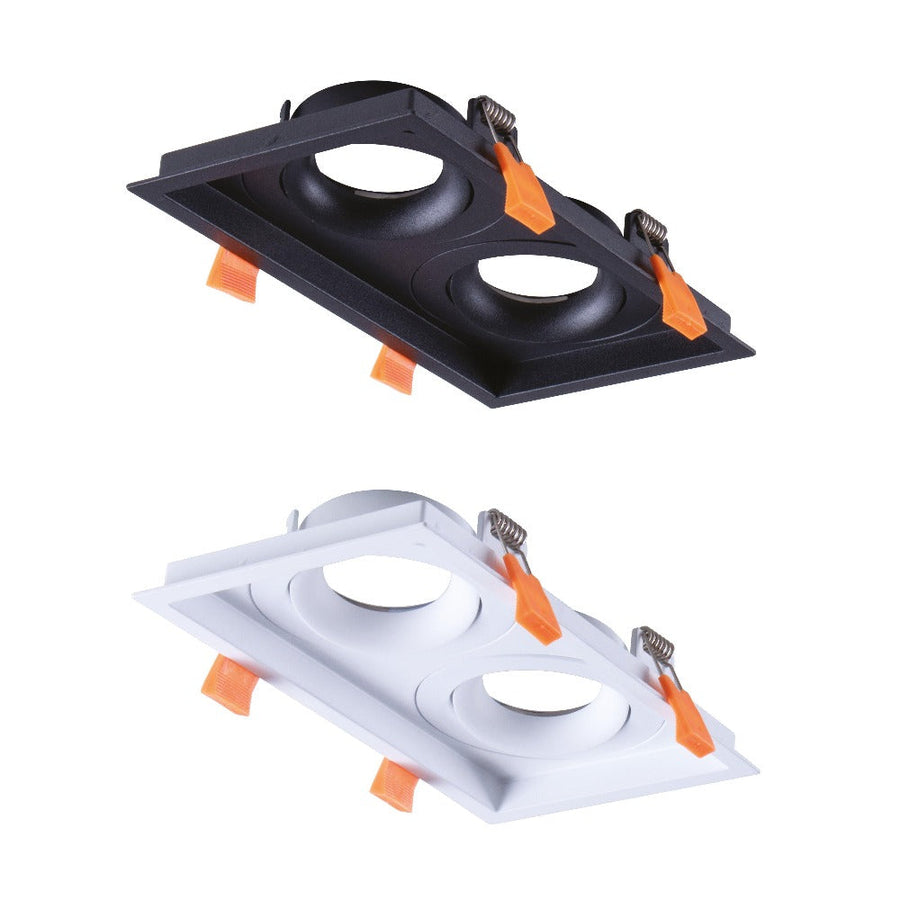 Domus CELL-S2 - 2 Light Twin Slotter S2 Downlight Frame To Suit CELL Downlight Module Series-Domus Lighting-Ozlighting.com.au