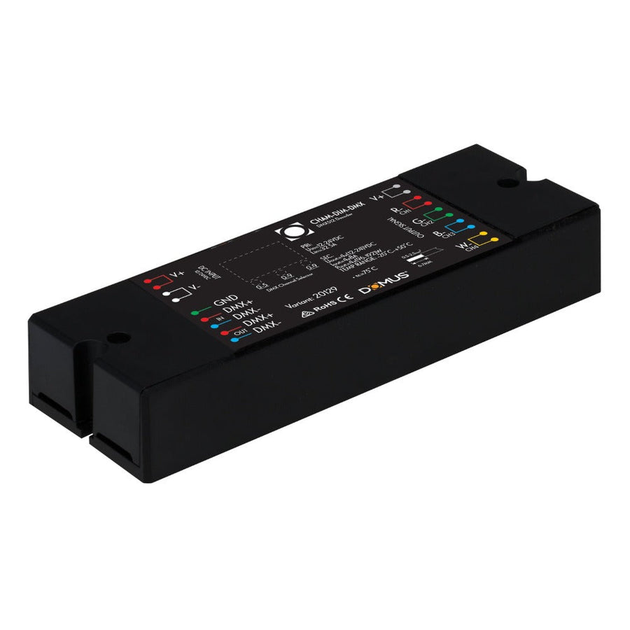 Domus CHAM-DIM-DMX - Master LED Universal 4 Channel RGB/RGBW And Single Colour DMX Interface-Domus Lighting-Ozlighting.com.au