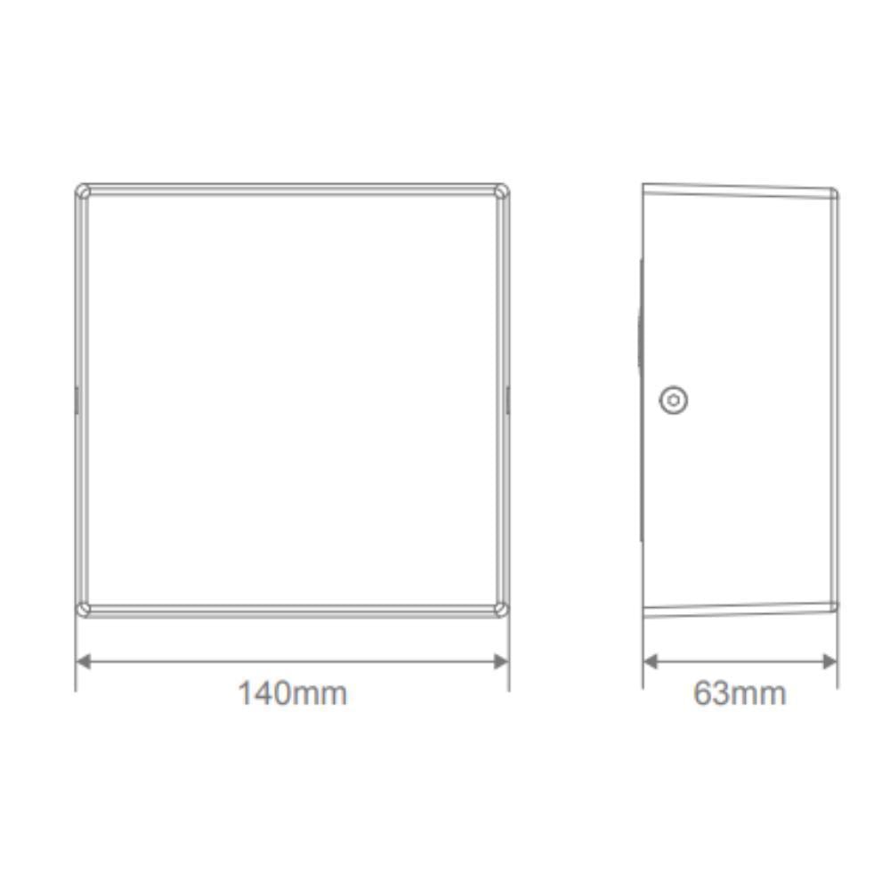 Domus CUBA - 10W LED Modern Exterior Flush Wall Light IP65-Domus Lighting-Ozlighting.com.au