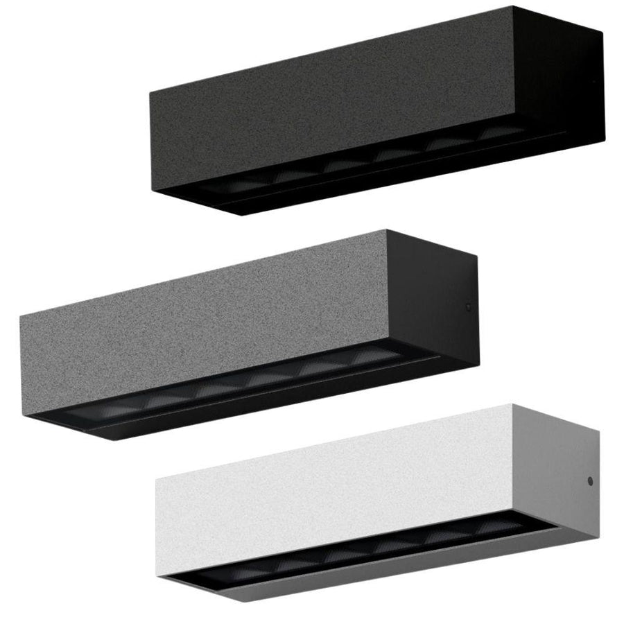 Domus DASH - 8W/13W LED Modern Exterior Down Only And Up/Down Wall Light IP65-Domus Lighting-Ozlighting.com.au