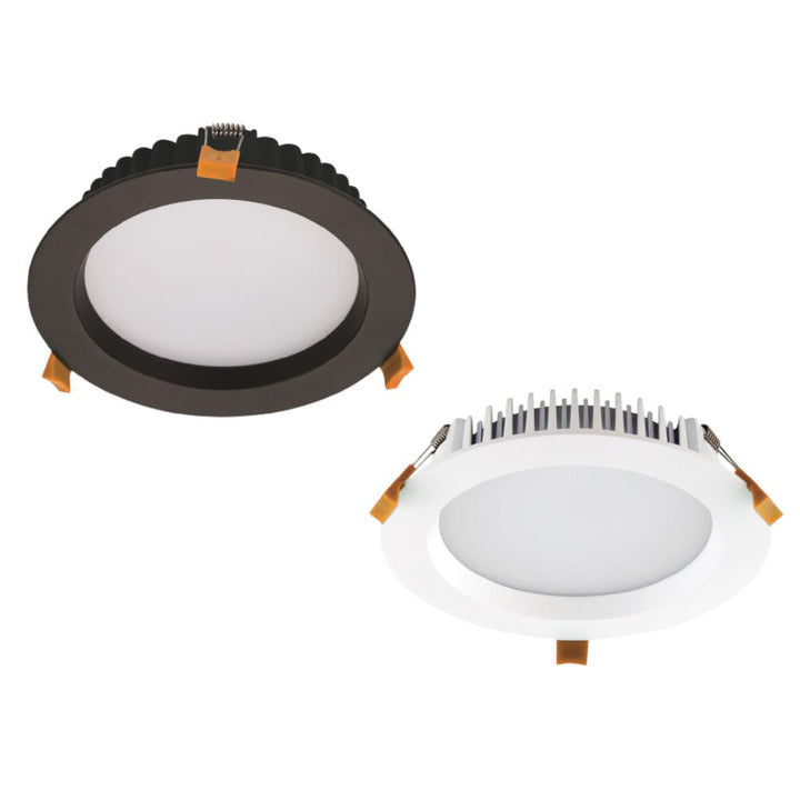 Domus DECO-20-DALI - DALI Dimmable 20W LED Tri-Colour Round Deep Face Downlight IP44-Domus Lighting-Ozlighting.com.au