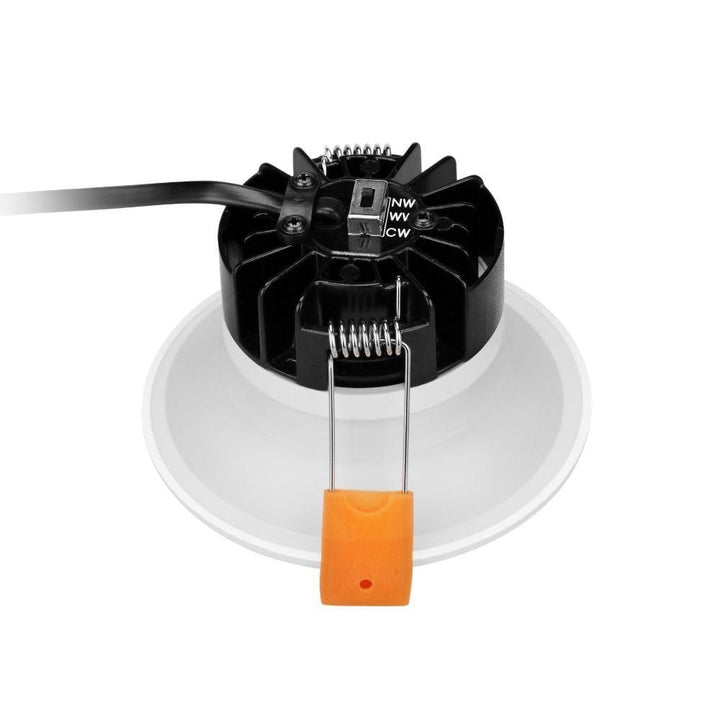 Domus DEEP-9 - 9W LED Tri-Colour Dimmable Fixed Deep Face Downlight IP54-Domus Lighting-Ozlighting.com.au