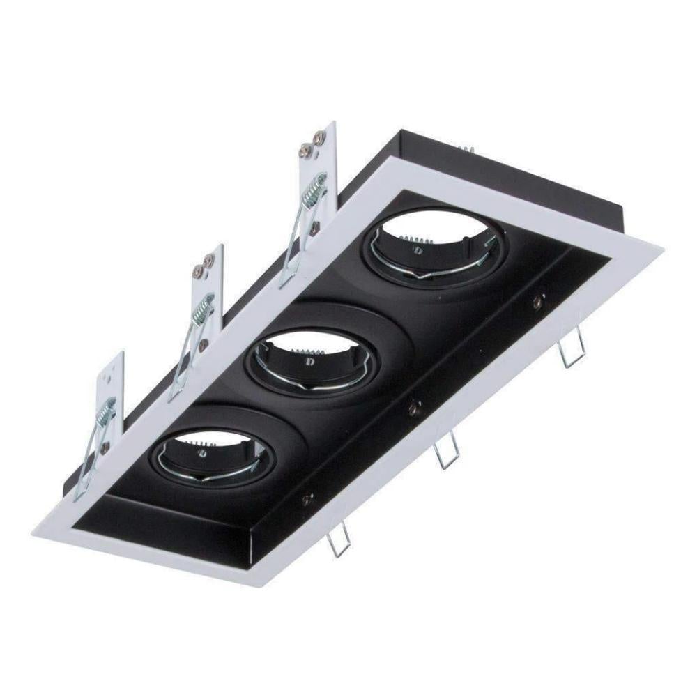 Domus DSL-101/3B - 3 Light Slotter Downlight Frame-Domus Lighting-Ozlighting.com.au