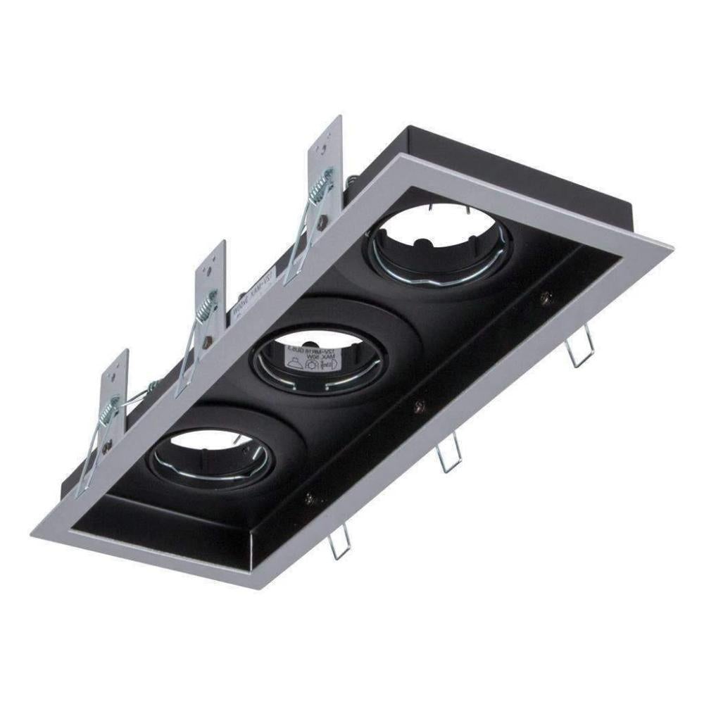 Domus DSL-101/3B - 3 Light Slotter Downlight Frame-Domus Lighting-Ozlighting.com.au