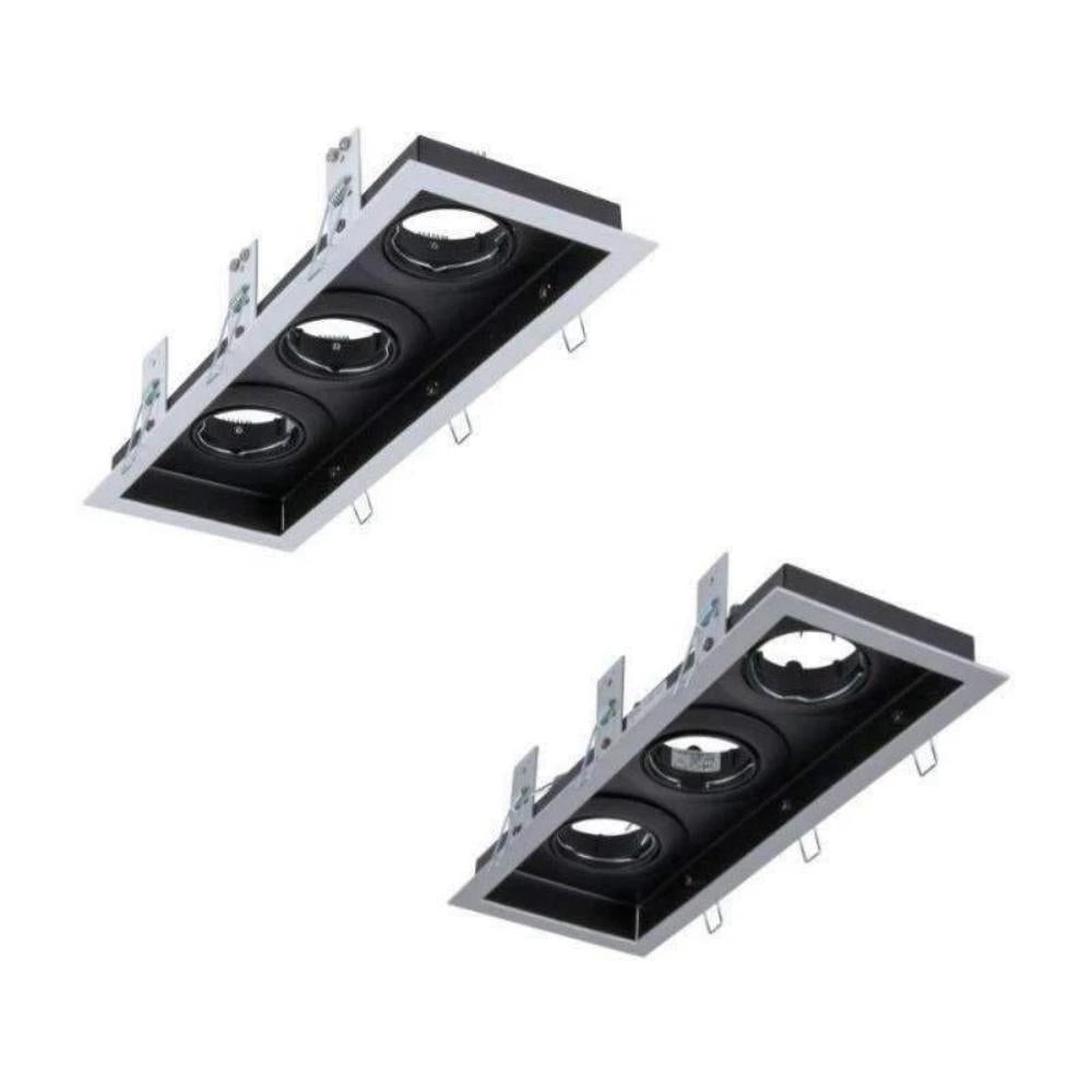 Domus DSL-101/3B - 3 Light Slotter Downlight Frame-Domus Lighting-Ozlighting.com.au