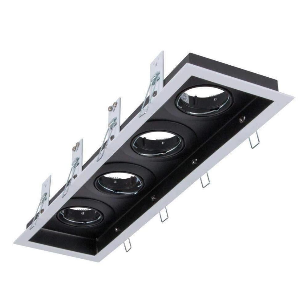 Domus DSL-101/4B - 4 Light Slotter Downlight Frame-Domus Lighting-Ozlighting.com.au