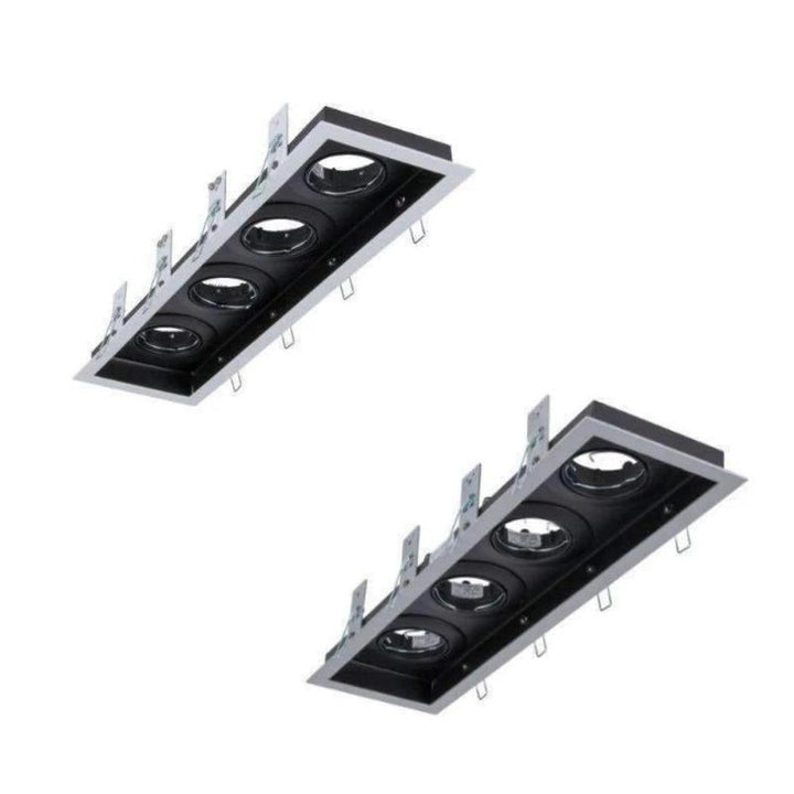 Domus DSL-101/4B - 4 Light Slotter Downlight Frame-Domus Lighting-Ozlighting.com.au