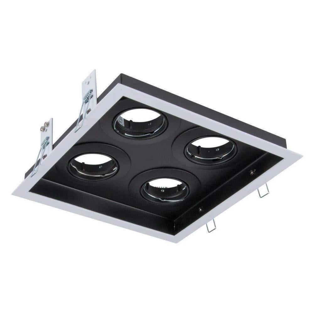 Domus DSL-101/4SQ - 4 Light Square Slotter Downlight Frame-Domus Lighting-Ozlighting.com.au