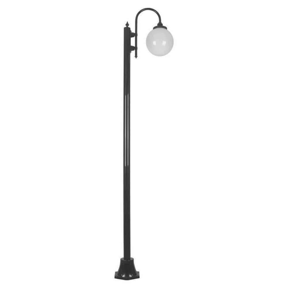 Domus GT-1001 Lisbon - Single Sphere Curved Arm Plain Post-Domus Lighting-Ozlighting.com.au