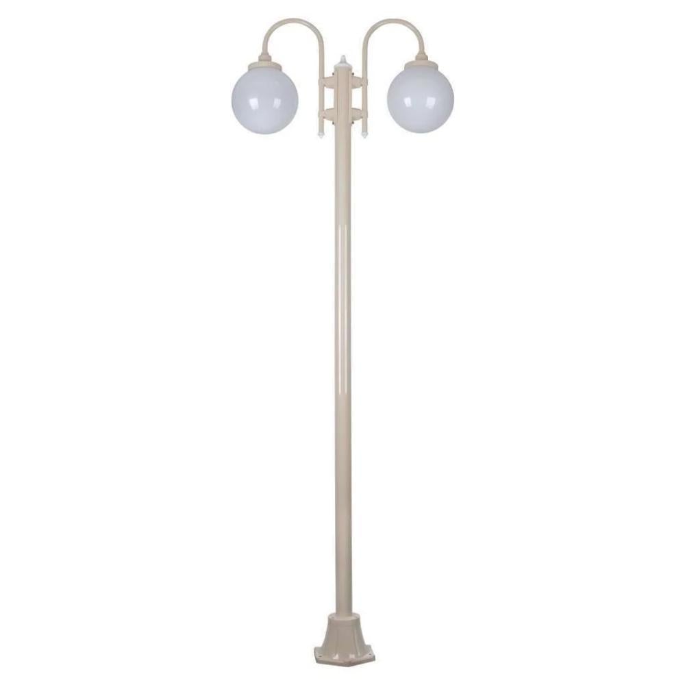 Domus GT-1002 Lisbon - Twin Spheres Curved Arms Plain Post-Domus Lighting-Ozlighting.com.au