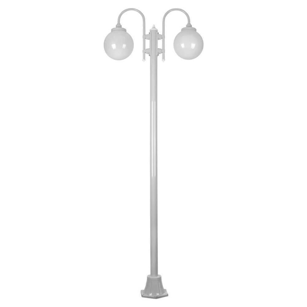 Domus GT-1002 Lisbon - Twin Spheres Curved Arms Plain Post-Domus Lighting-Ozlighting.com.au