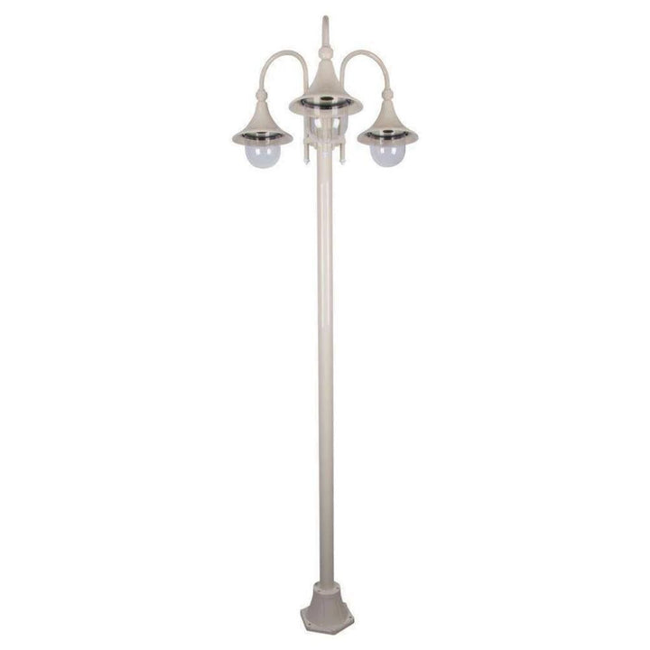 Domus GT-1064 Monaco - Triple Head Tall Plain Post-Domus Lighting-Ozlighting.com.au