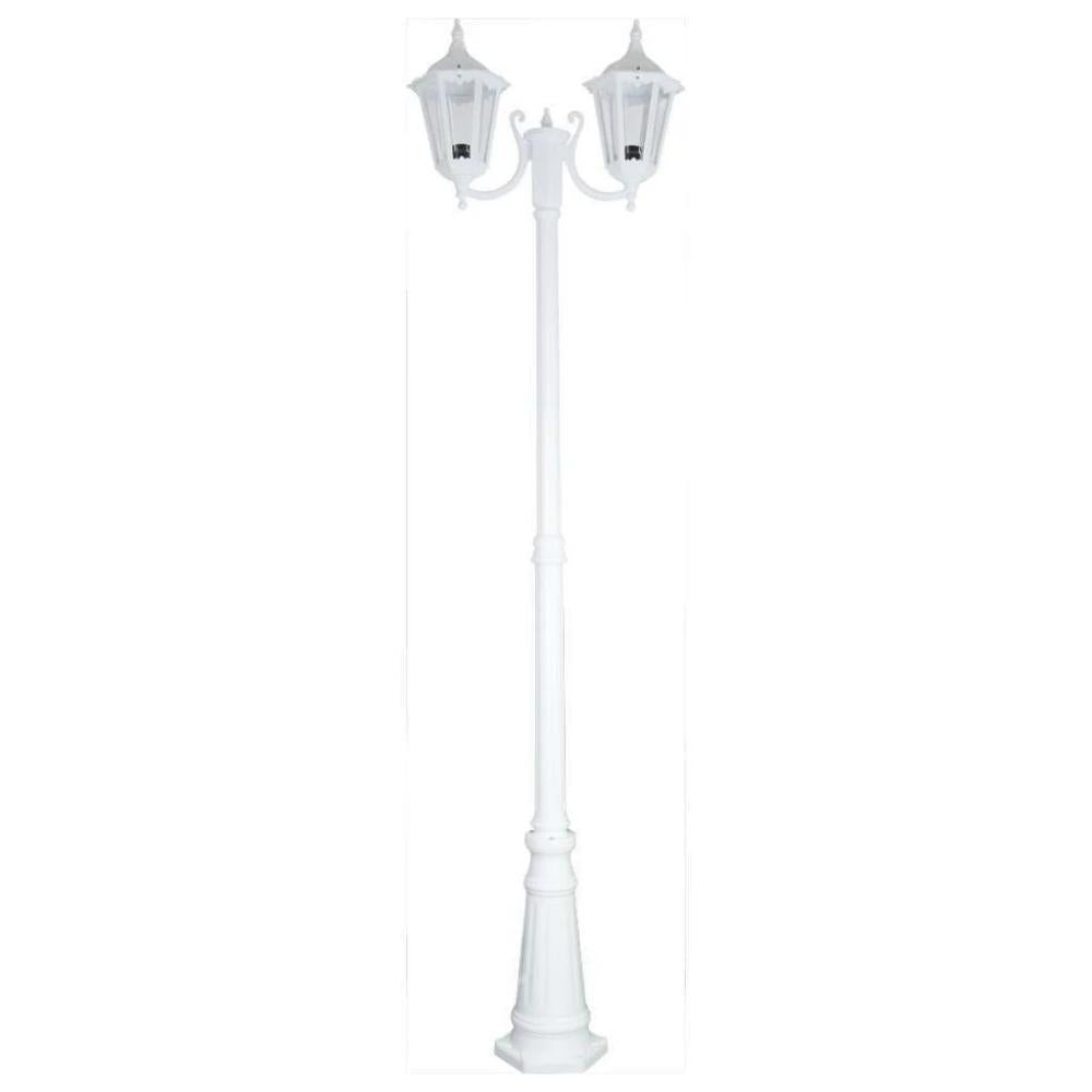 Domus GT-1077 Chester - Twin Head Curved Arm Tall Post Light-Domus Lighting-Ozlighting.com.au