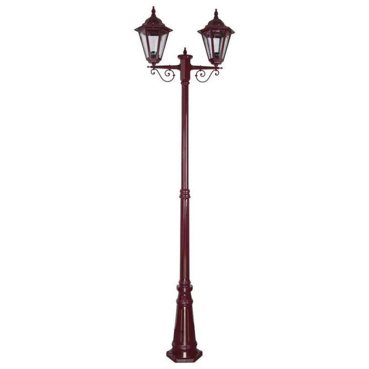 Domus GT-430 Turin - Twin Head Tall Post Light-Domus Lighting-Ozlighting.com.au