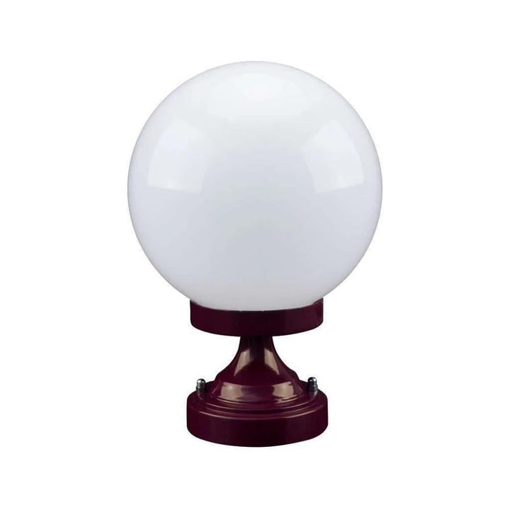 Domus GT-530 Siena - 20cm Sphere Exterior CTC Pillar Mount-Domus Lighting-Ozlighting.com.au