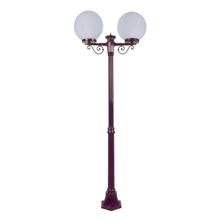 Domus GT-570 Siena - Twin 30cm Spheres Medium Post-Domus Lighting-Ozlighting.com.au