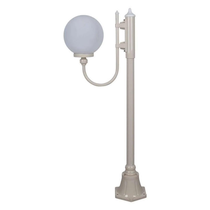 Domus GT-606 Lisbon - 25cm Sphere Curved Arm Short Post Light-Domus Lighting-Ozlighting.com.au