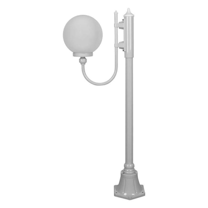 Domus GT-606 Lisbon - 25cm Sphere Curved Arm Short Post Light-Domus Lighting-Ozlighting.com.au