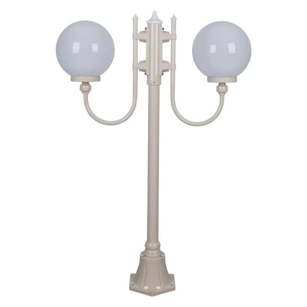 Domus GT-608 Lisbon - Twin 25cm Spheres Curved Arms Short Post Light-Domus Lighting-Ozlighting.com.au