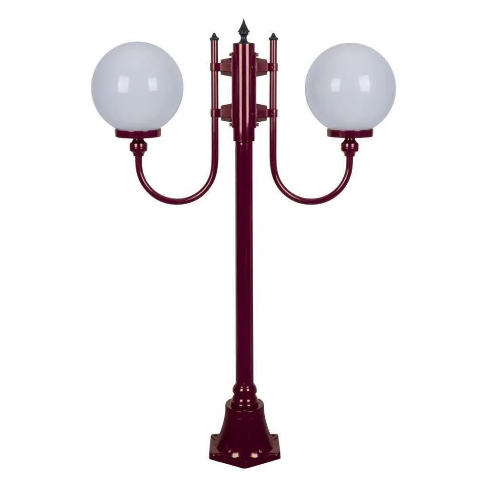 Domus GT-608 Lisbon - Twin 25cm Spheres Curved Arms Short Post Light-Domus Lighting-Ozlighting.com.au