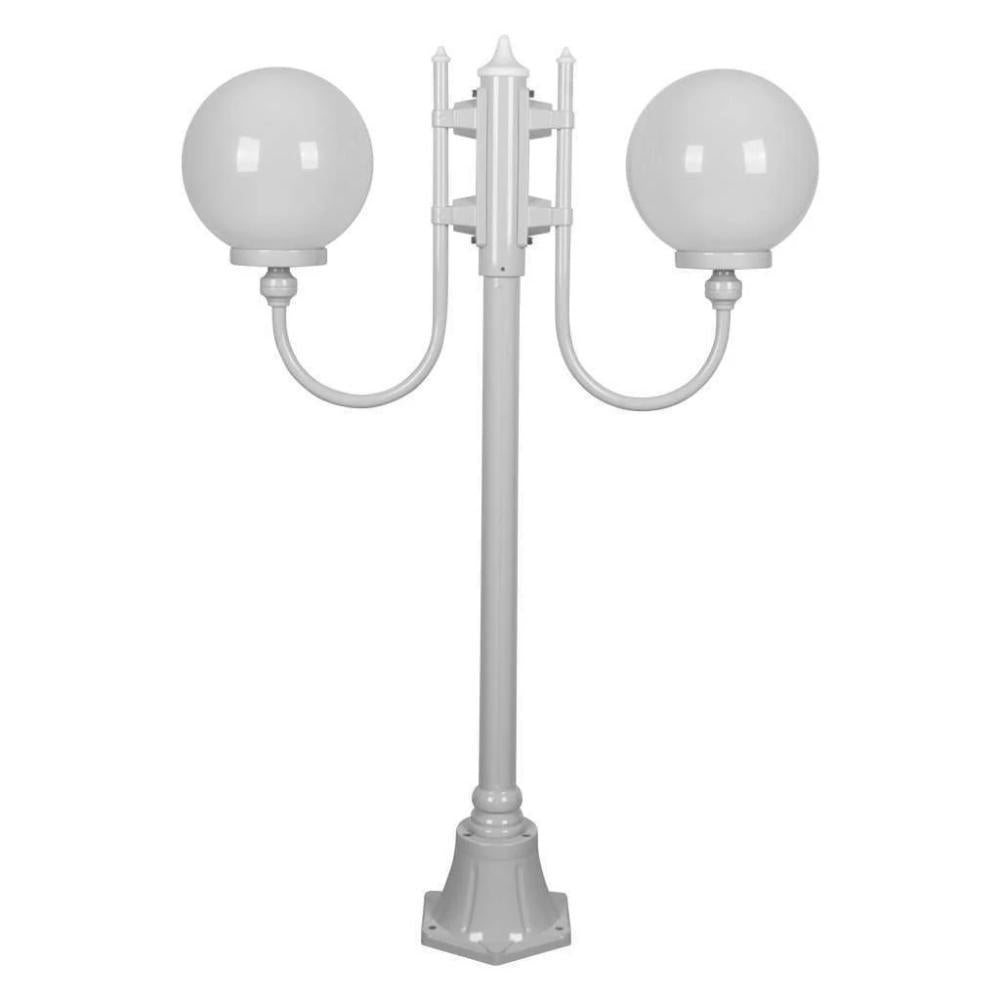 Domus GT-608 Lisbon - Twin 25cm Spheres Curved Arms Short Post Light-Domus Lighting-Ozlighting.com.au