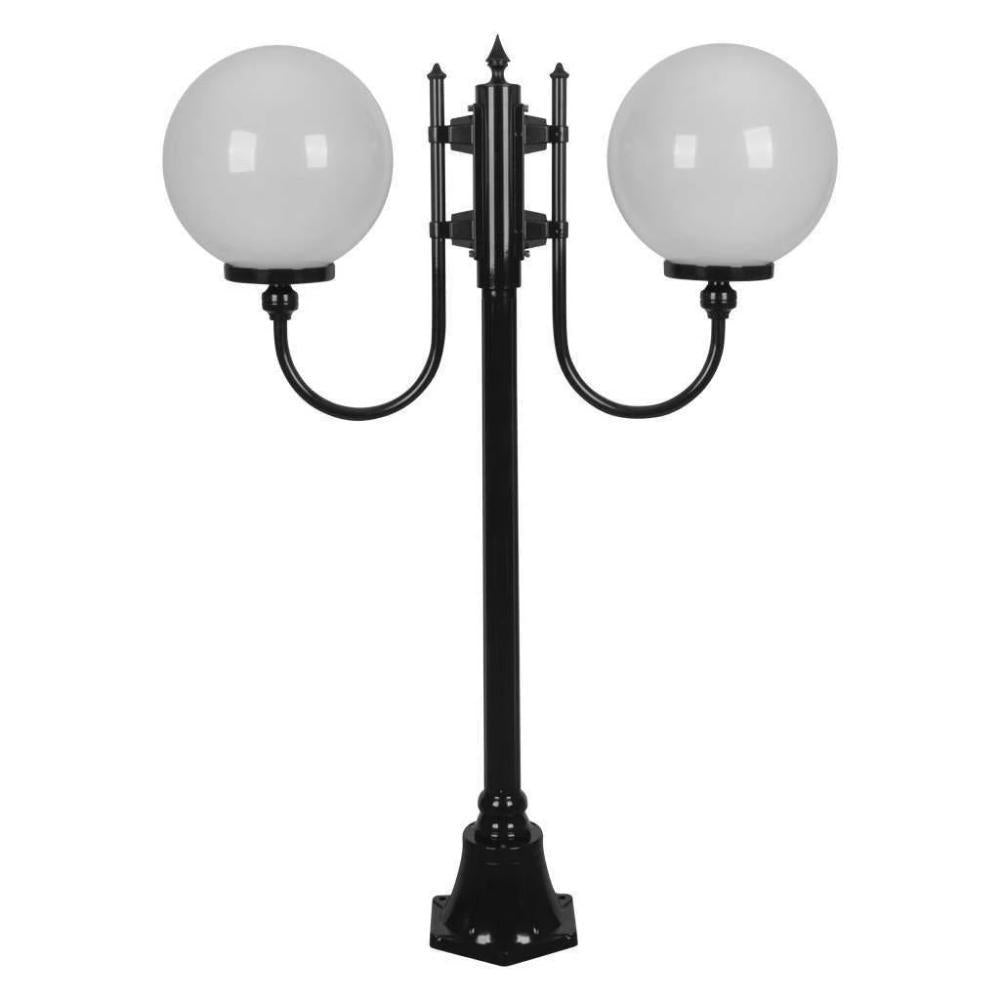 Domus GT-609 Lisbon - Twin 30cm Spheres Curved Arms Short Post Light-Domus Lighting-Ozlighting.com.au