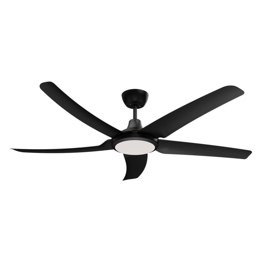 Domus HOVER-56-LIGHT - 5 Blade 56" 1420mm DC Ceiling Fan with Switchable CCT LED Light-Domus Lighting-Ozlighting.com.au