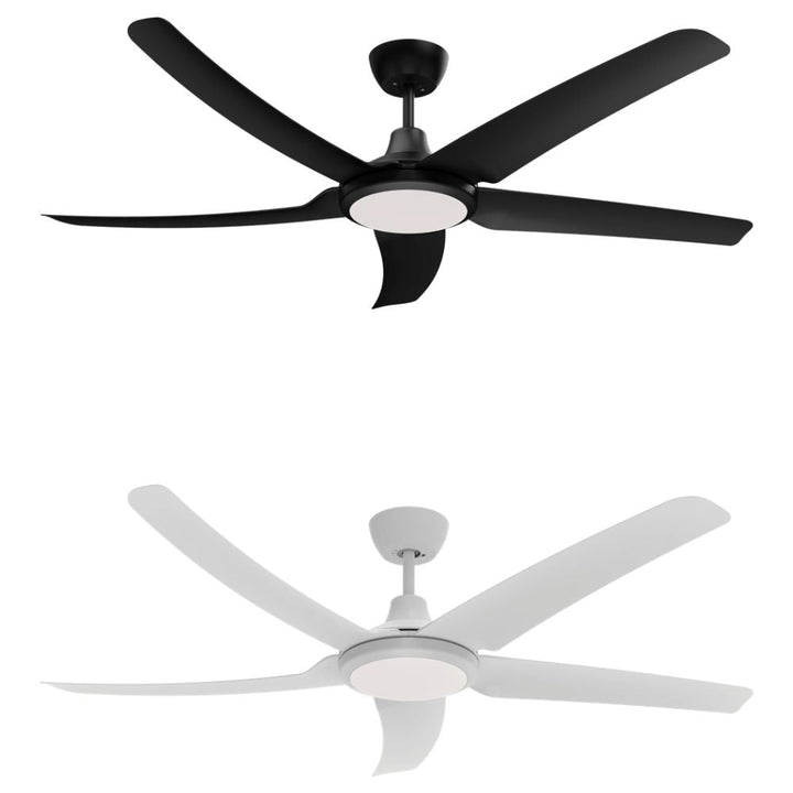 Domus HOVER-56-LIGHT - 5 Blade 56" 1420mm DC Ceiling Fan with Switchable CCT LED Light-Domus Lighting-Ozlighting.com.au