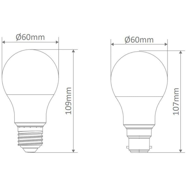 Domus KEY-GLS - 11W LED Dimmable GLS A60 Frosted PC Globe - B22/E27-Domus Lighting-Ozlighting.com.au