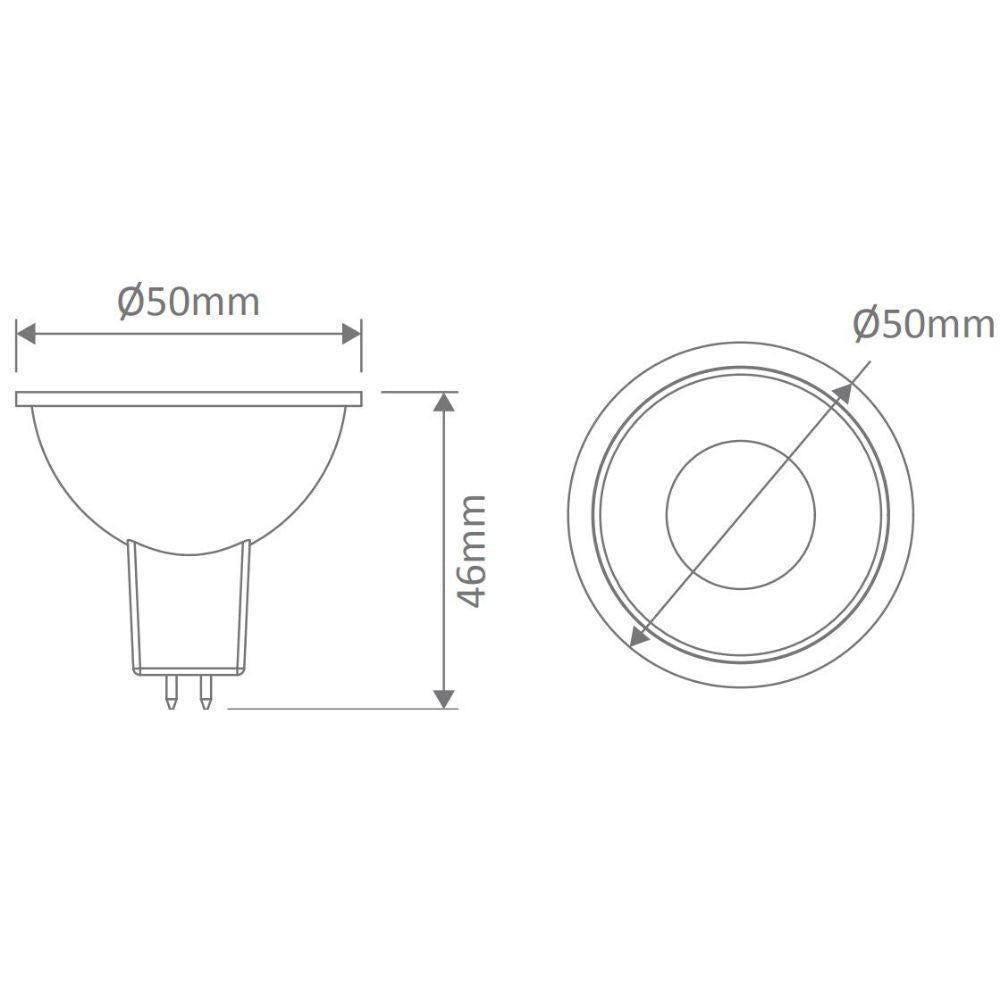 Domus KEY-MR16 - 6W LED 12V DC Dimmable MR16 Shape Globe 5000K - DRIVER REQUIRED-Domus Lighting-Ozlighting.com.au