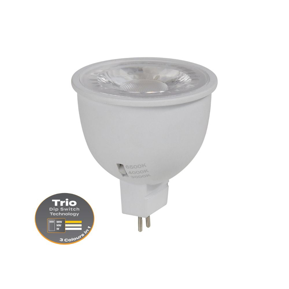 Domus KEY-MR16-TRIO- 6W LED 12V DC Tri-Colour MR16 Shape PC Globe - DRIVER REQUIRED-Domus Lighting-Ozlighting.com.au