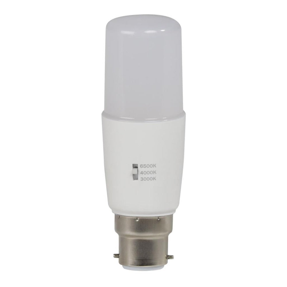 Domus KEY-T40 - 8W LED Tri-Colour Dimmable Tubular T40 Frosted Globe - B22/E27-Domus Lighting-Ozlighting.com.au