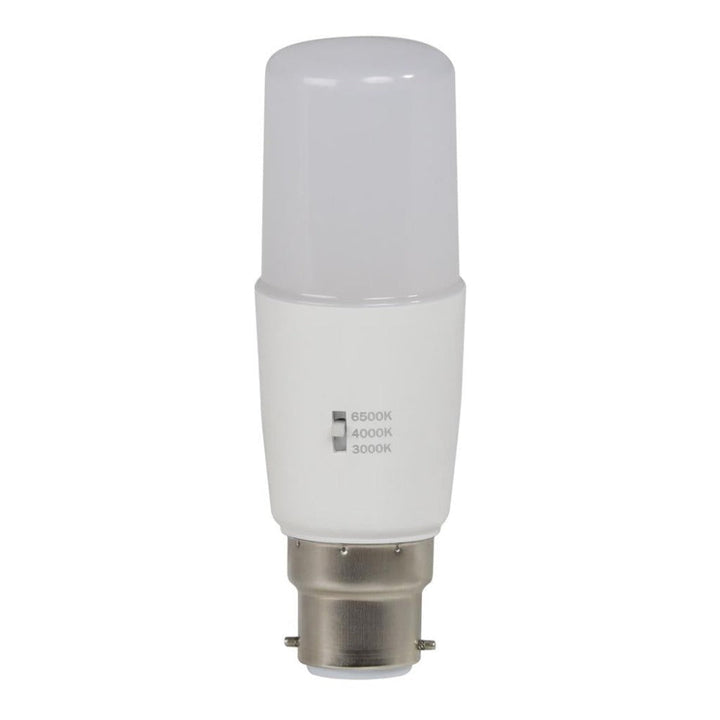 Domus KEY-T40 - 8W LED Tri-Colour Dimmable Tubular T40 Frosted Globe - B22/E27-Domus Lighting-Ozlighting.com.au