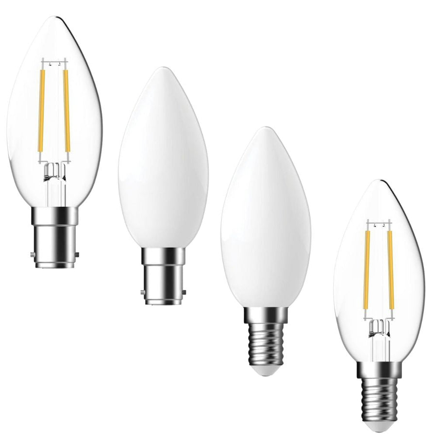 Domus LF-C35 - 4.8W LED Filament Candle Globe IP20 - 1 x B15/E14-Domus Lighting-Ozlighting.com.au