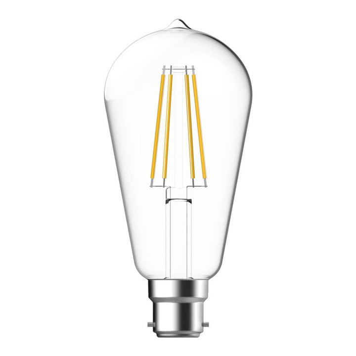 Domus LF-ST64 - 7W LED Dimmable Pear Shape Filament Clear Globe - B22/E27-Domus Lighting-Ozlighting.com.au