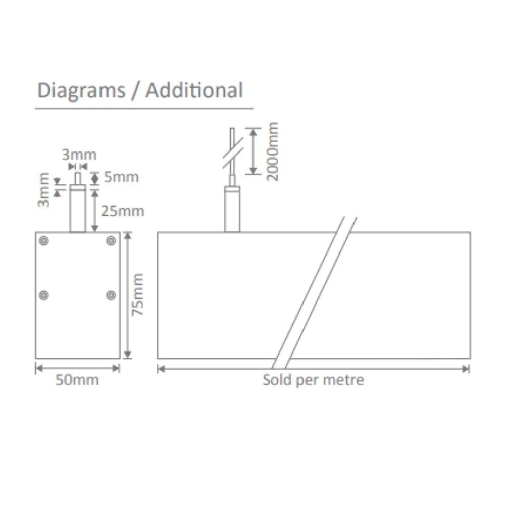 Domus MAX-50 - 1200mm/1700mm/2400mm LED Linear Pendant-Domus Lighting-Ozlighting.com.au